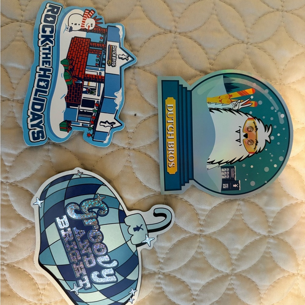 Dutch Bros lot of 3 stickers
